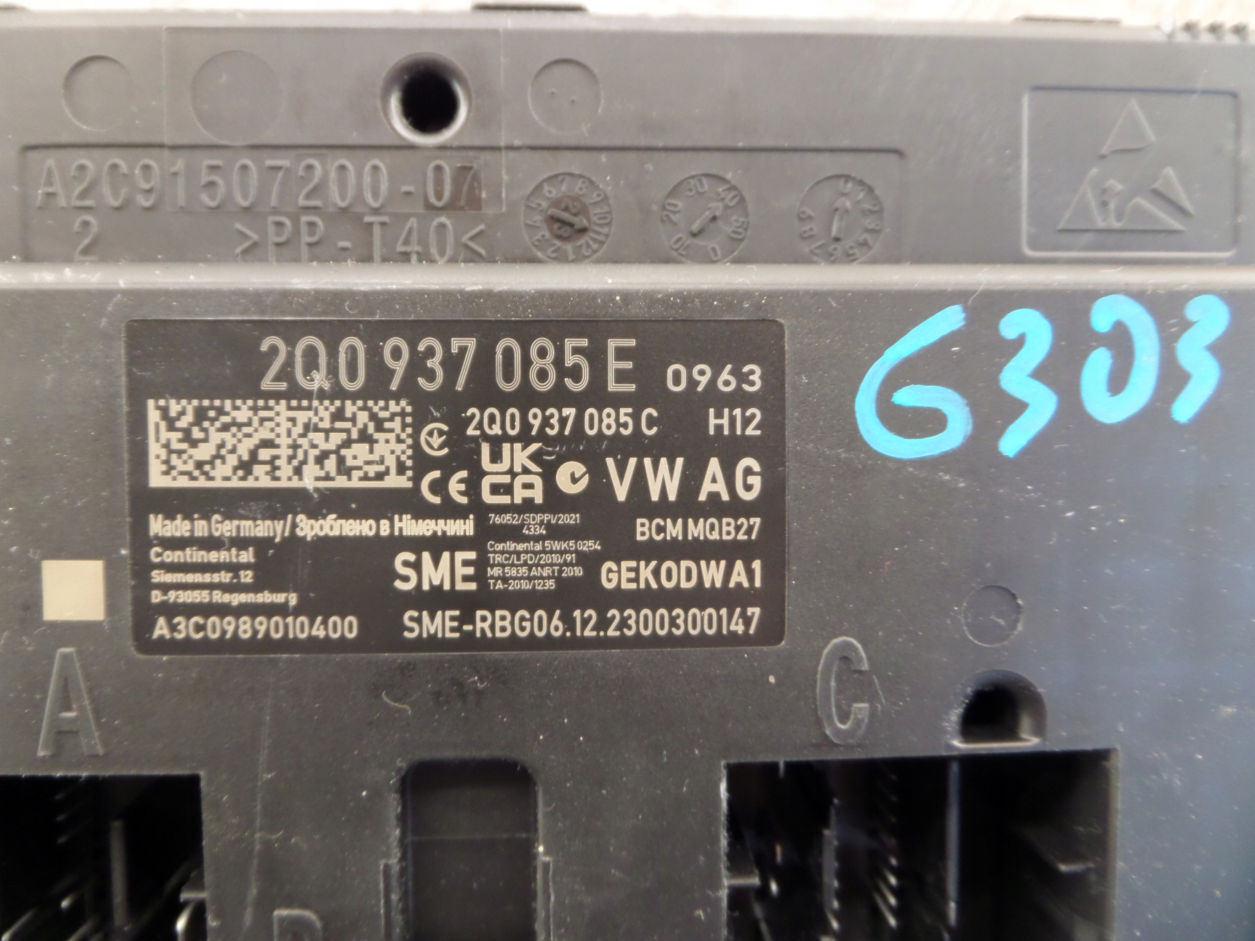 Centralina comfort VW AUDI SEAT 2Q0937085E.....