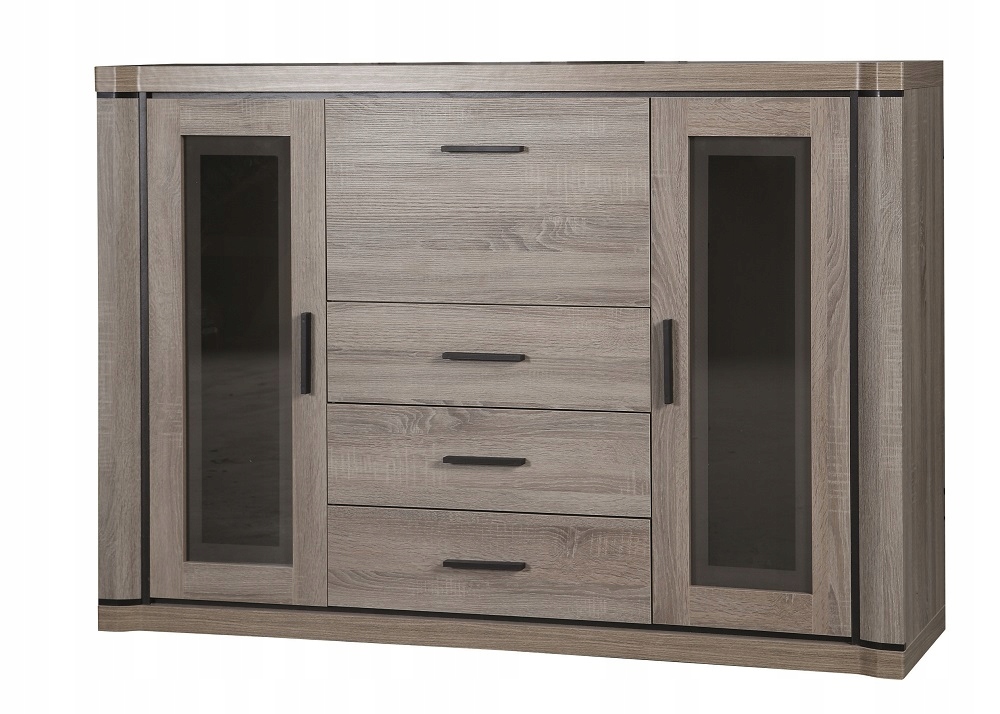 Komoda DALLAS dąb truflowy D-7 szuflady 157cm