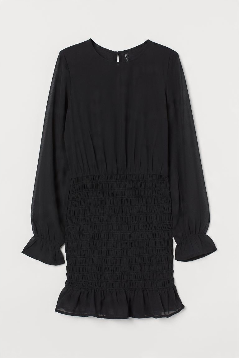 

H&m 38 M Sukienka z marszczeniem szyfonowa
