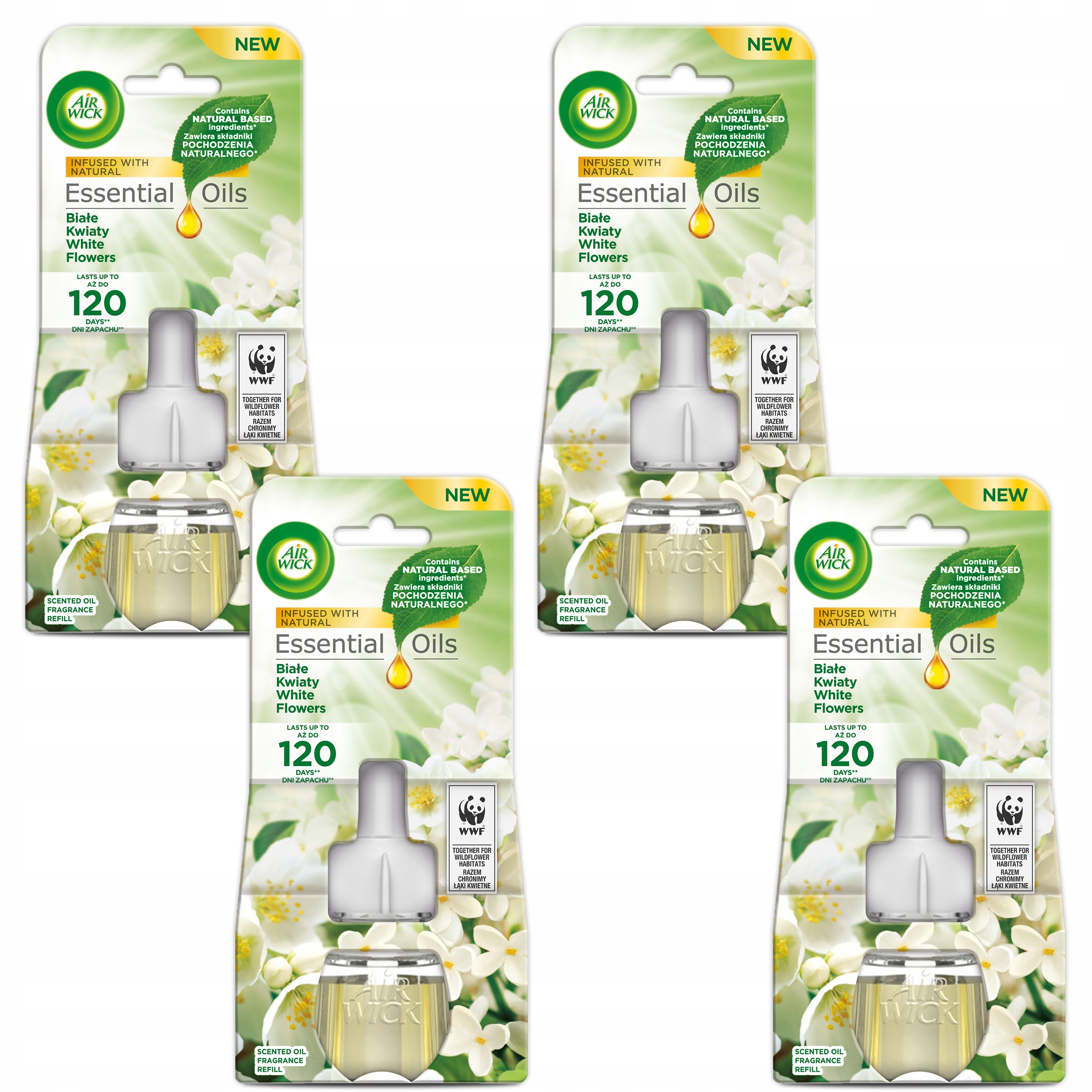 

Air Wick Odświeżacz Elek Bia Kwia 4*19ml Zapas Wkł