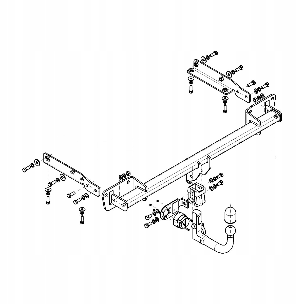 Hak holowniczy Wypinany Opel Astra 5 K V HTB 15-21 MODUŁ 13 PIN GRATIS Nowy Producent Steinhof