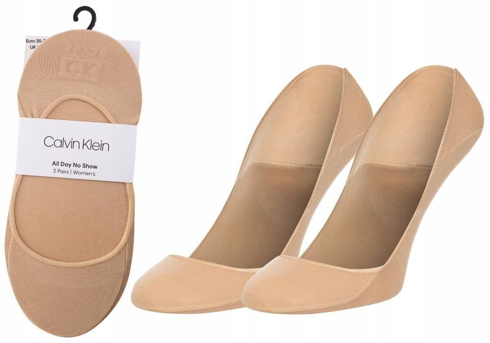 

Calvin Klein Skarpetki Stopki 2 Pak Beżowy R:35-38