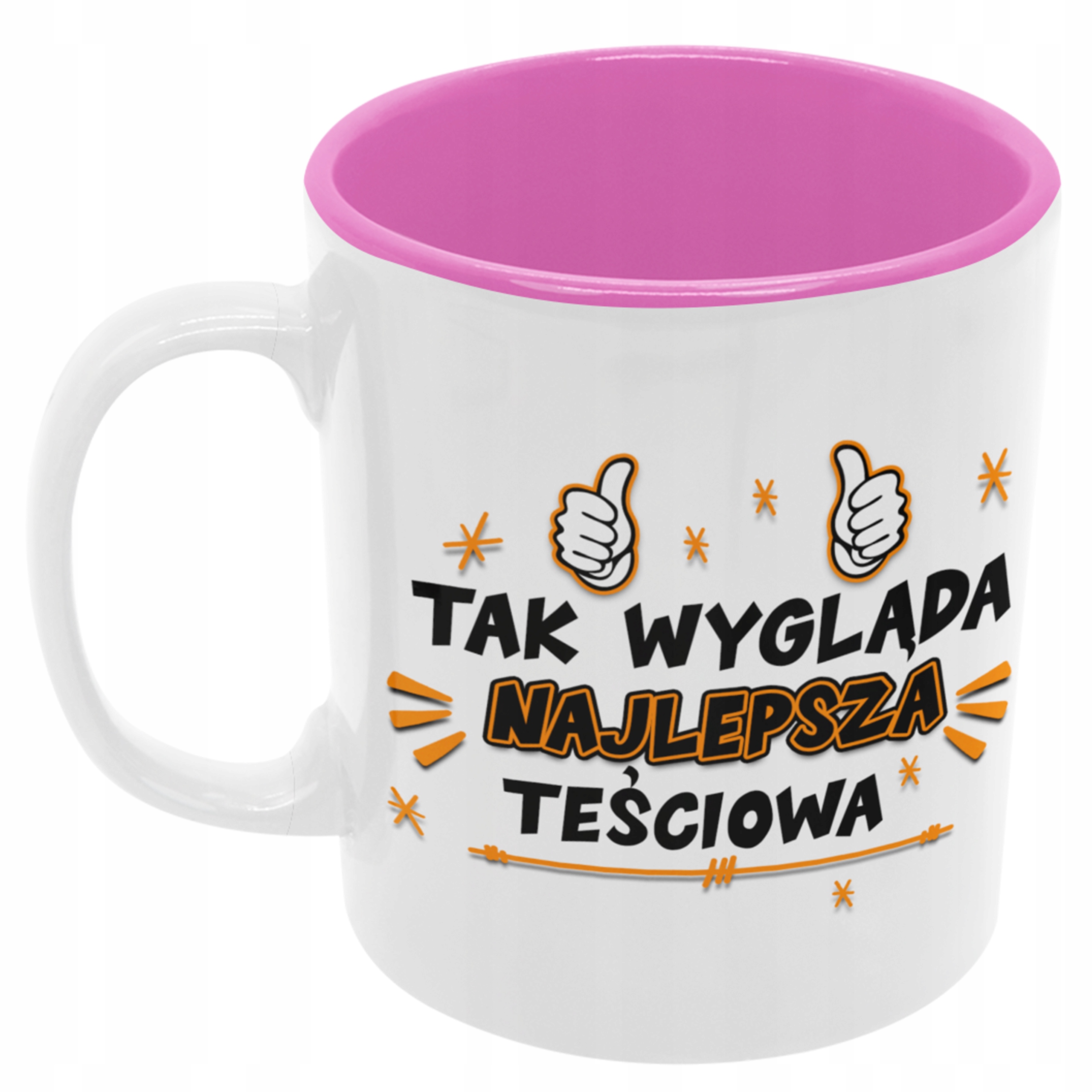 

Kubek Teściowa dla teściowej różowy