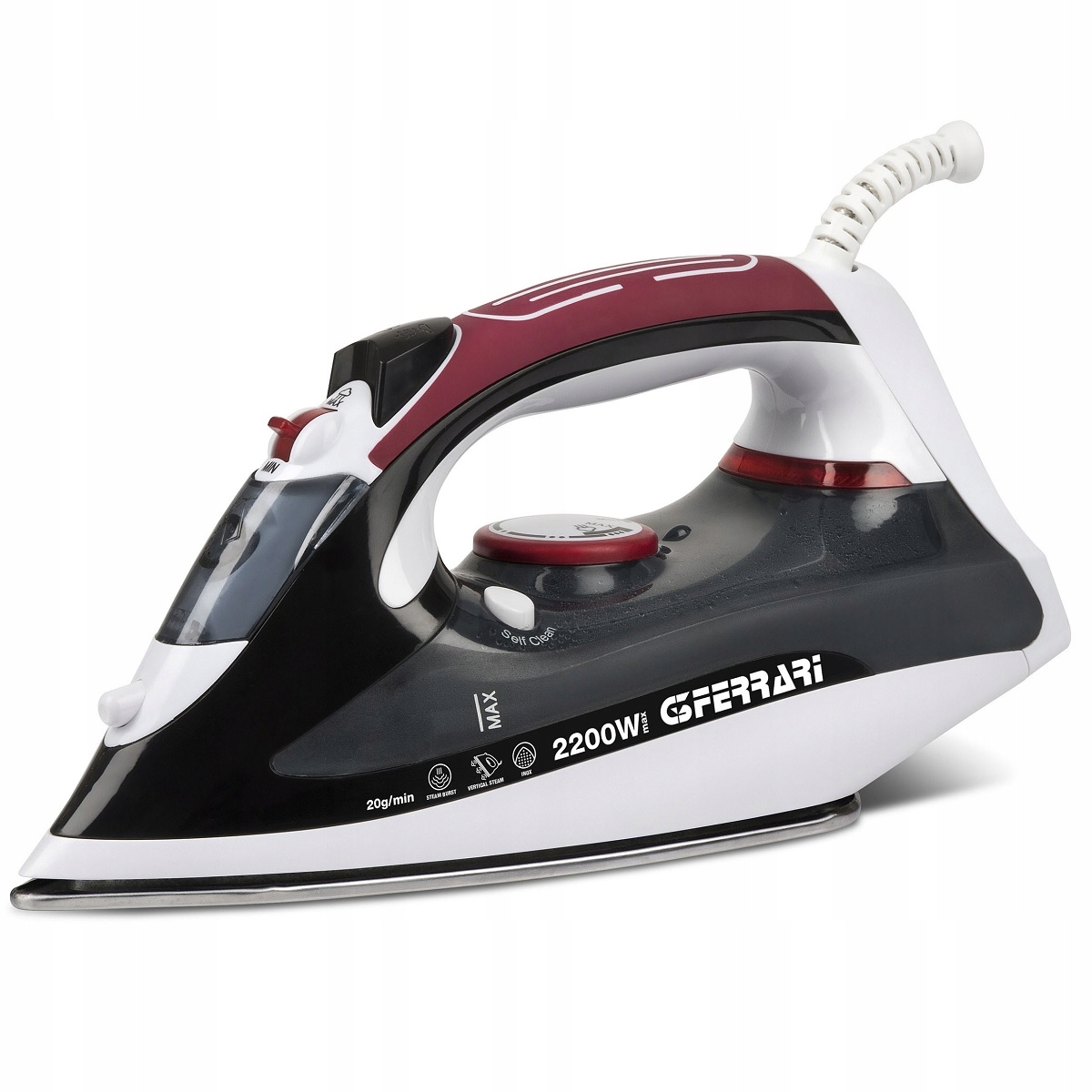 Žehlička G3Ferrari, G4001700 Califfo, napařovací, nerezová žehlící plocha,s