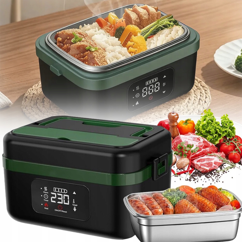 Elektrický Vyhřívaný Obědový Box 1 L S Tepelnou Izolací 60 W