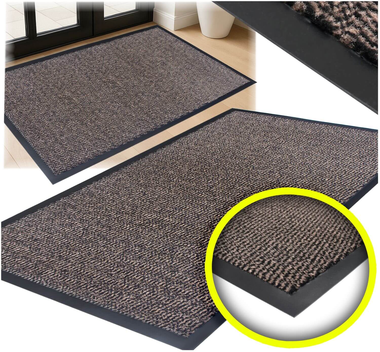 Stěrač Pod Vnější Dveře Gumový Vstupní Stěrač 120 X 240 CM