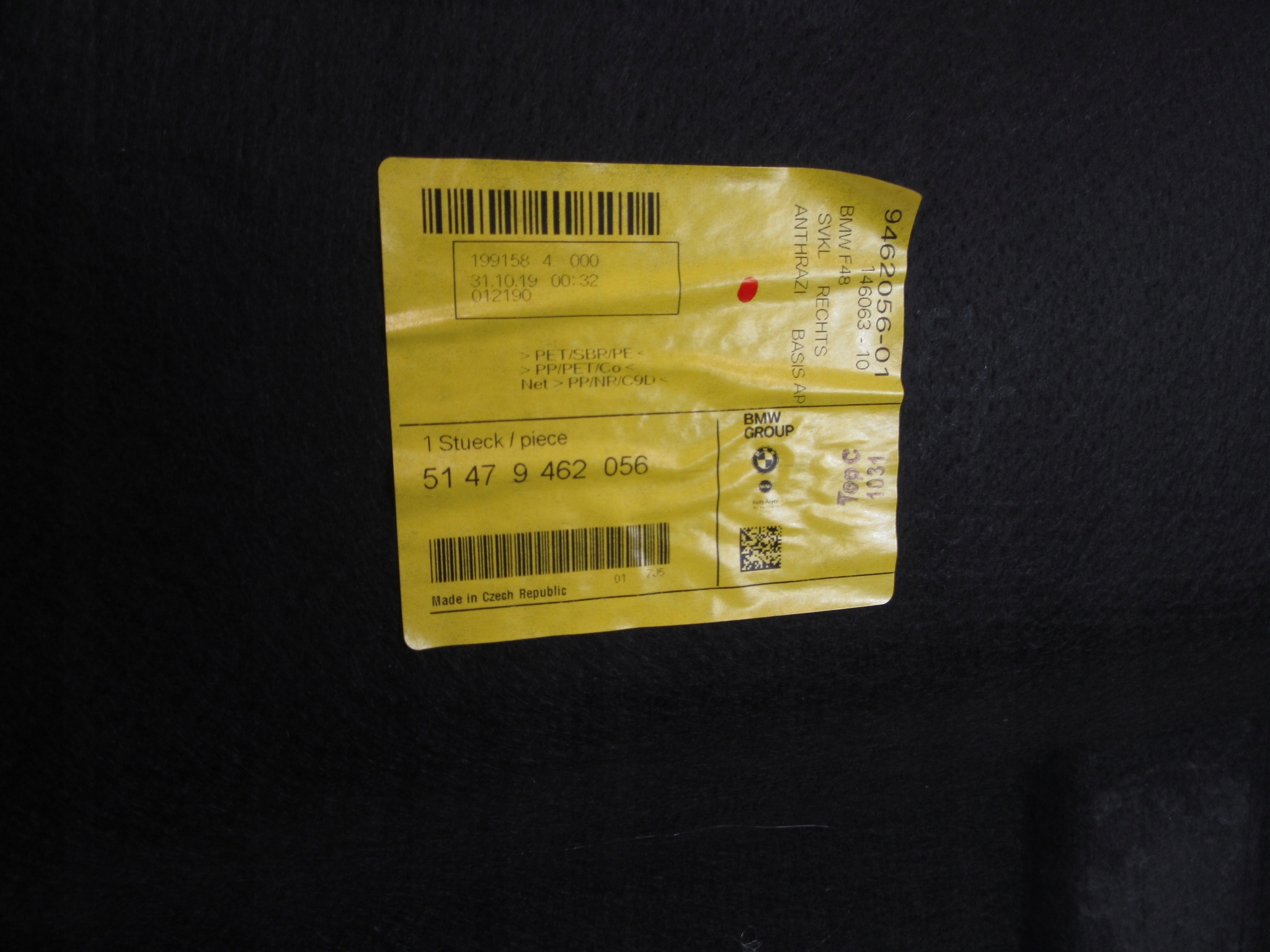 cover boot side right BMW F48 X1
