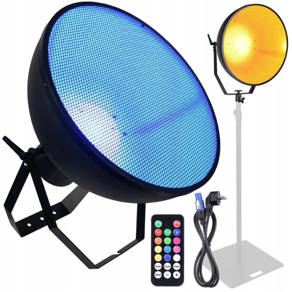 Lampa Retro Reflektor Sceniczny Rgba Pilot DMX Ir Par Światło Led