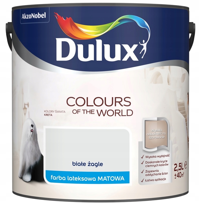 

Farba Dulux Świata- białe żagle, 2.5l