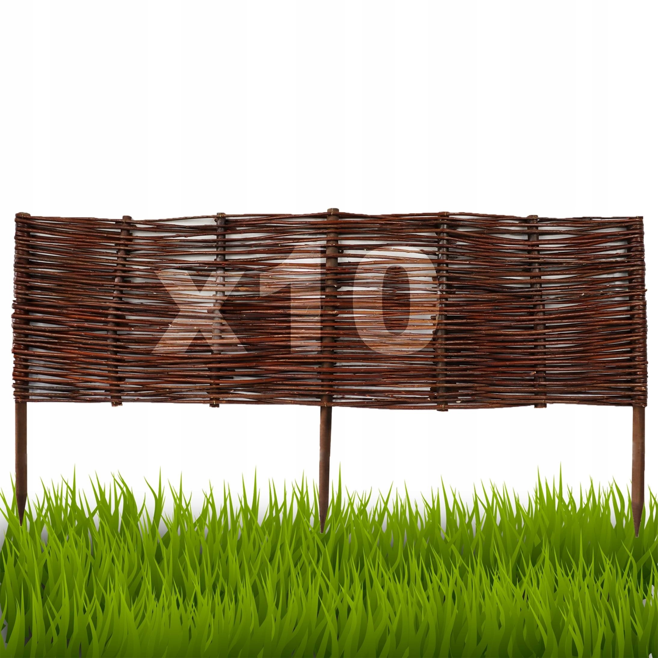 10 kusů Palisáda, plot trávníkový lem 20/100 cm Výrobce