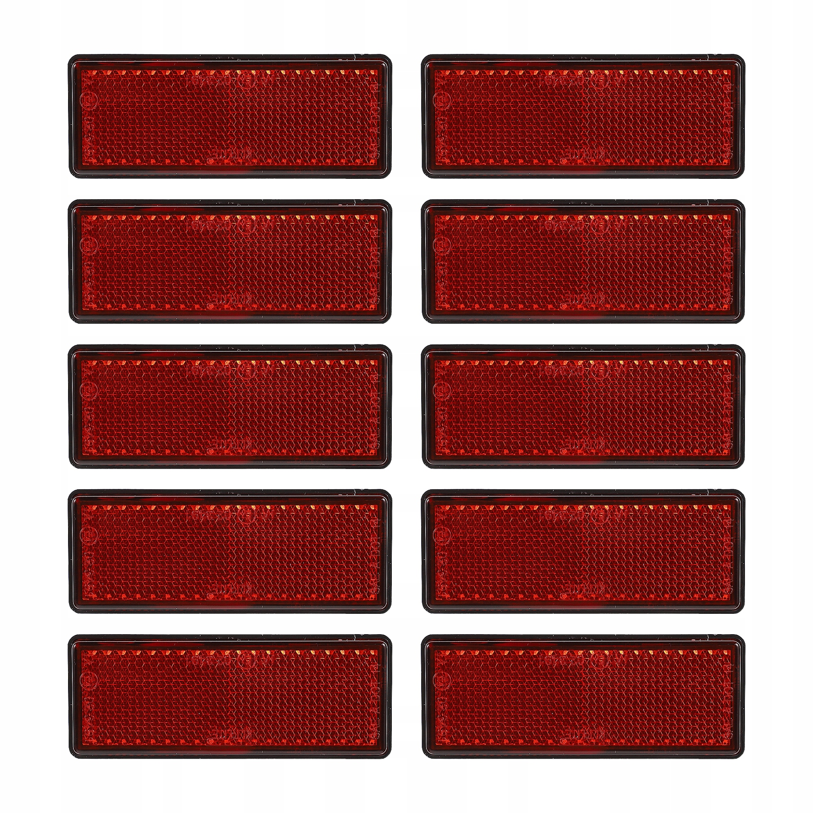 ODBLASKOWE REFLEKTORY SAMOPRZYLEPNE SAMOCHODU WODOODPORNE 10 SZTUK