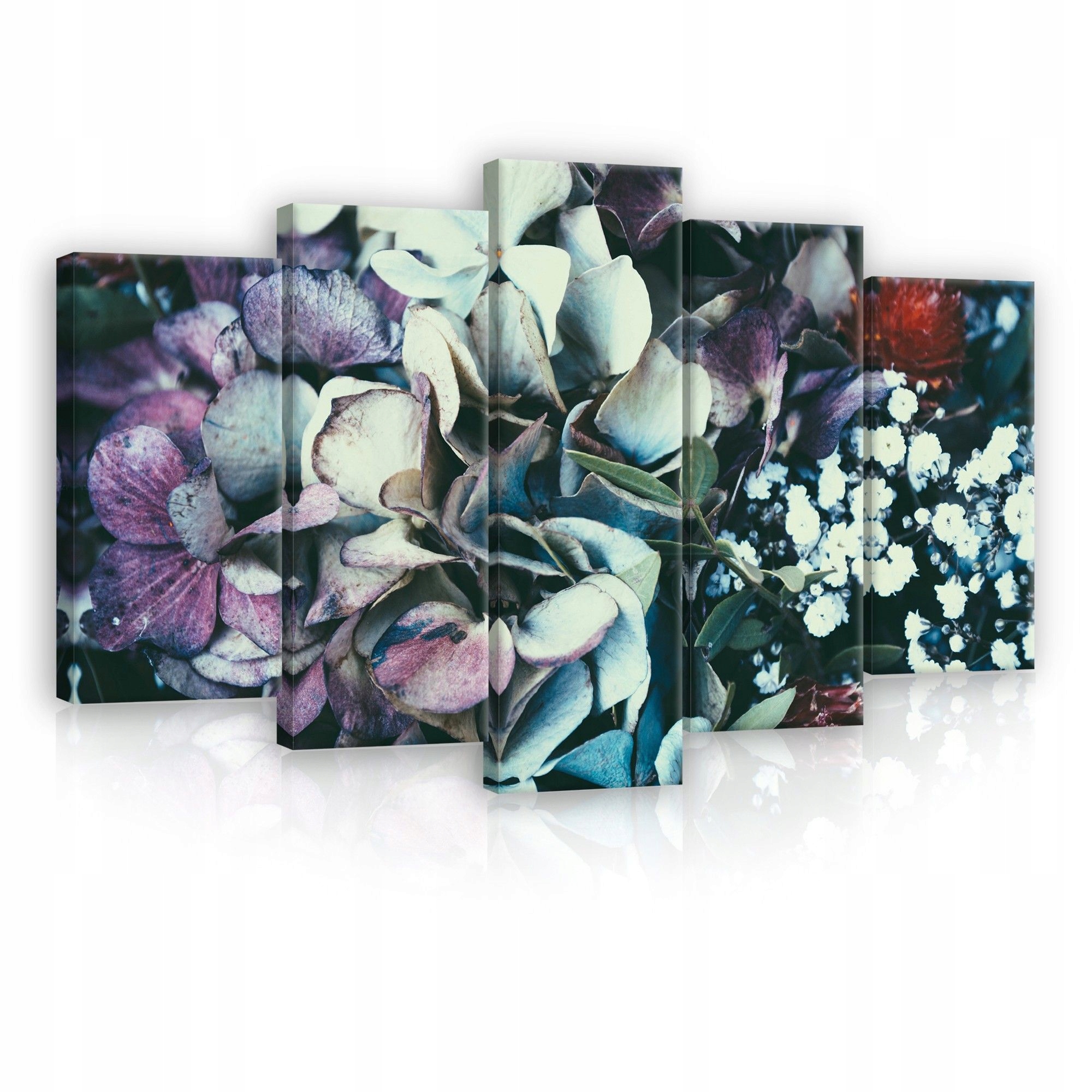Obraz 100x60 Luxusní bujné květiny květenství hra stínů paleta barev