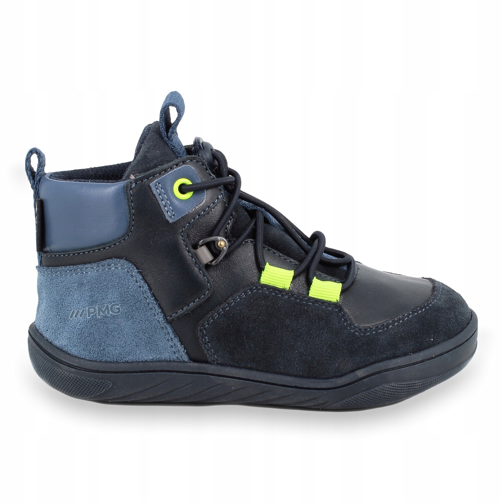 Buty barefoot zimowe skórzane dziecięce Primigi B&g Sign Gtx Blu/Navy 25