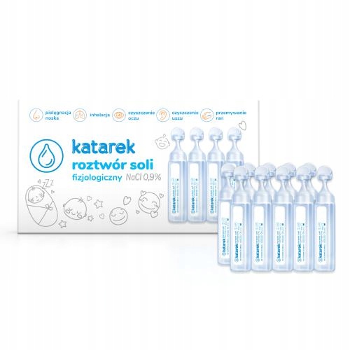 

Katarek Ampułki roztwór soli fizjologicznej sól