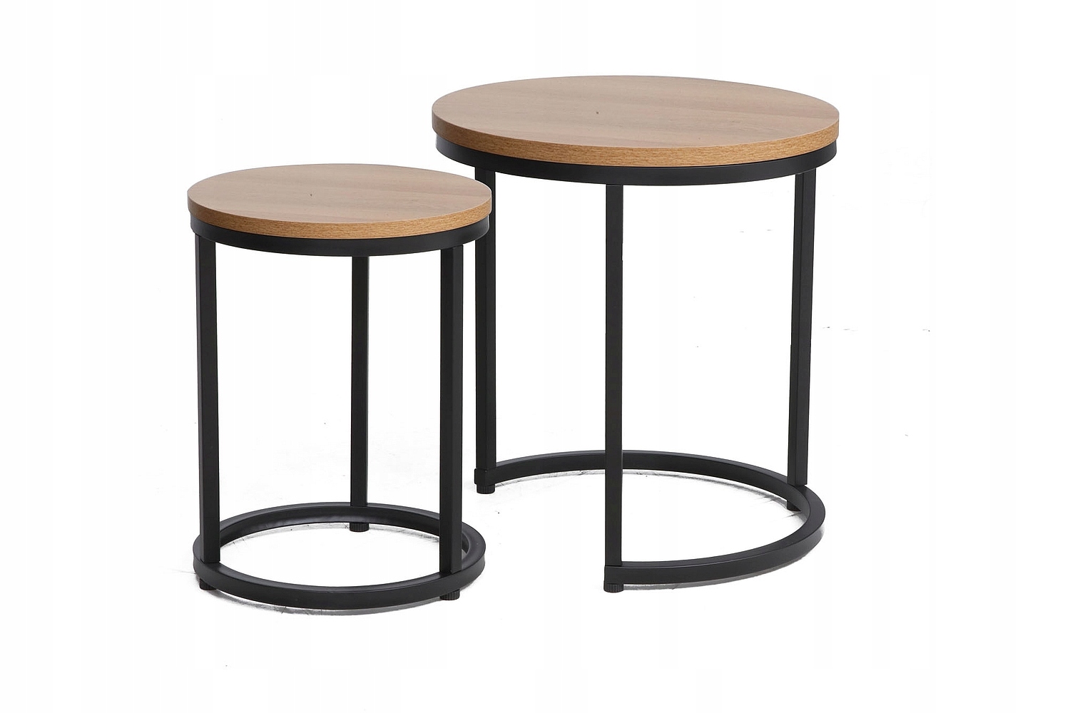 Lavica konferenčný stolík Hola dub/čierna, sada Sig