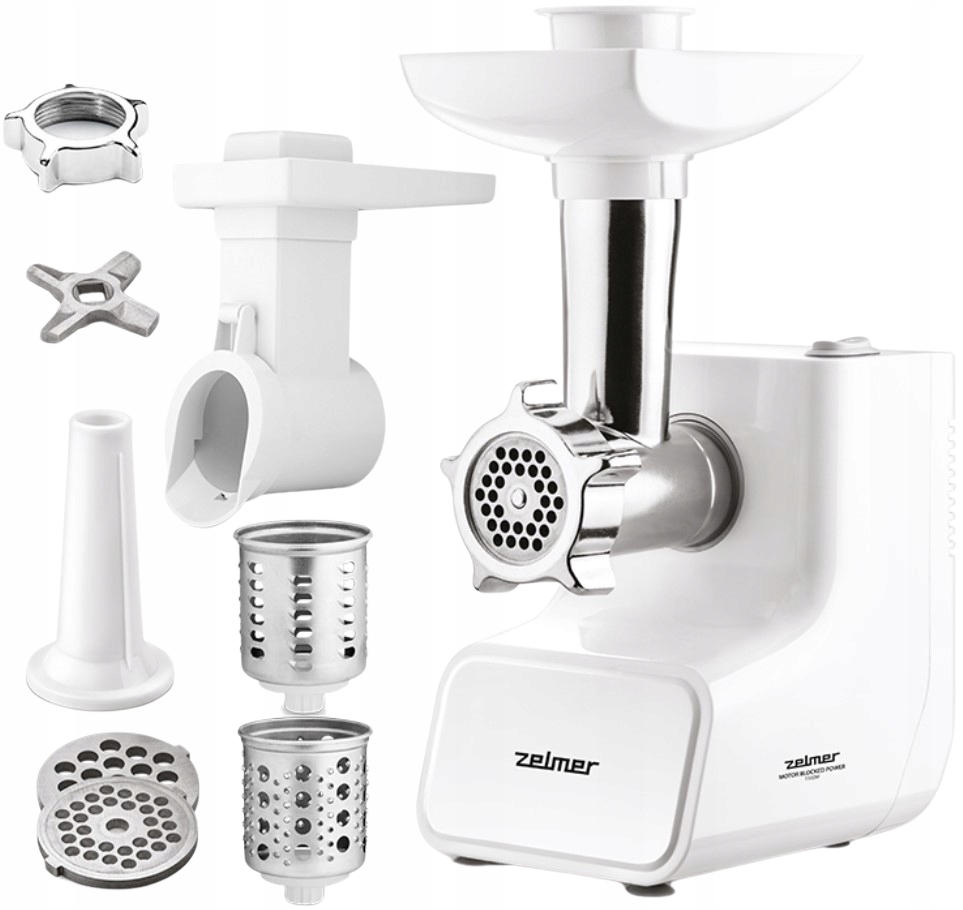 Maszynka Do Mięsa Zelmer ZMM3512B 1500W Sprzęgło Funkcja rewers Akcesoria