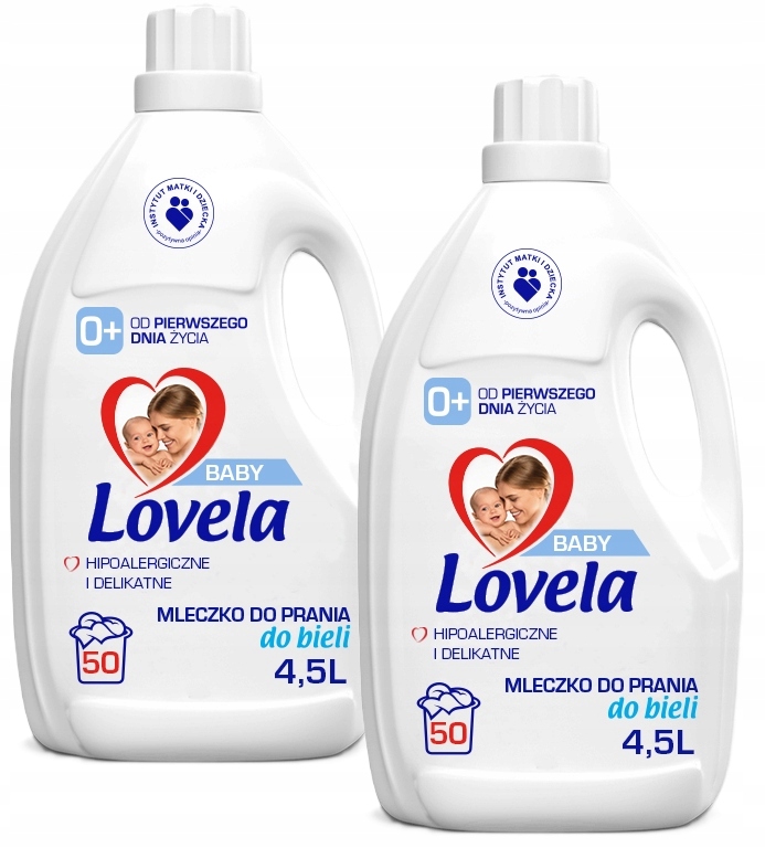 Lovela Baby White Mleczko hipoalergiczne do prania białych tkanin 2x4,5l