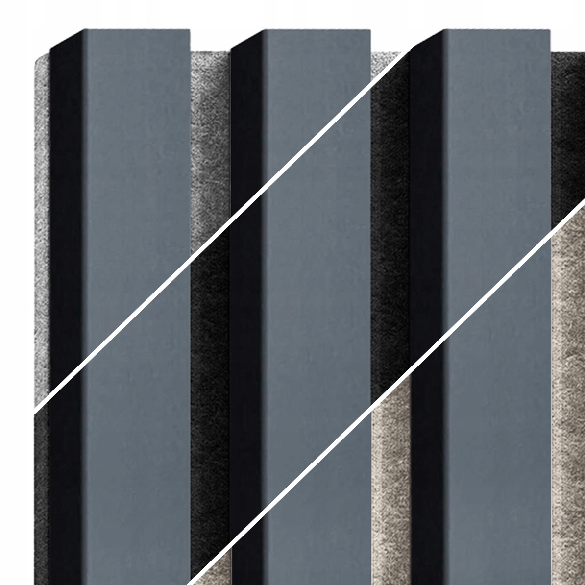 LAMEL NA FILCU SZARYM ANTRACYT Długość 275 cm