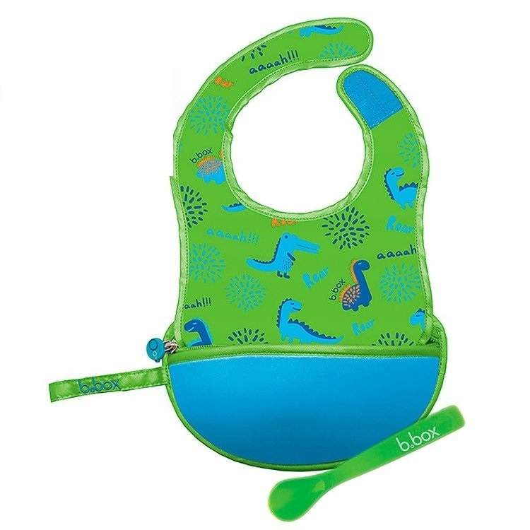 b.box Śliniak dla niemowlaka w saszetce Dino Time