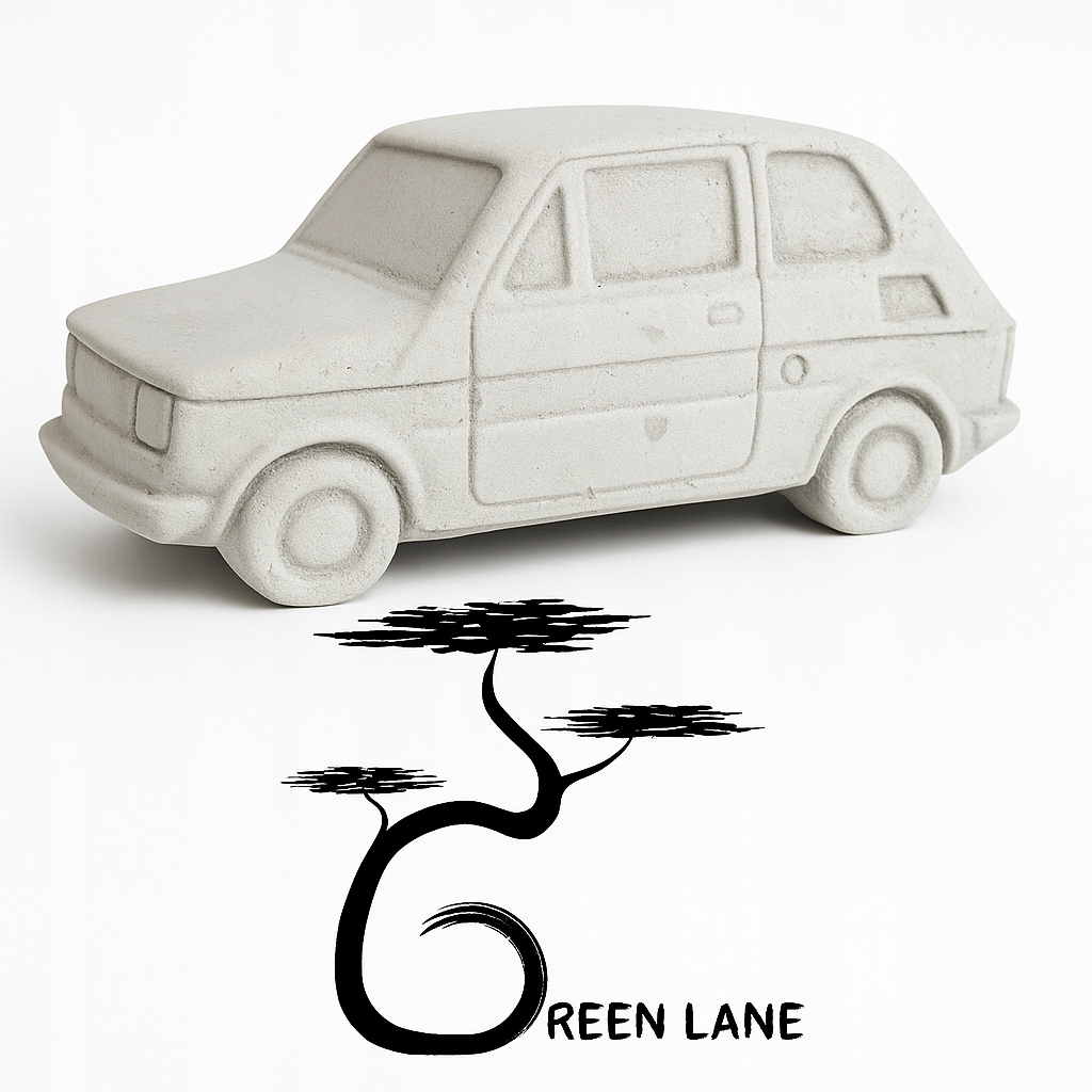 Malý Fiat 126p Z Betonu Dekorace Interiér Exteriér 1:14