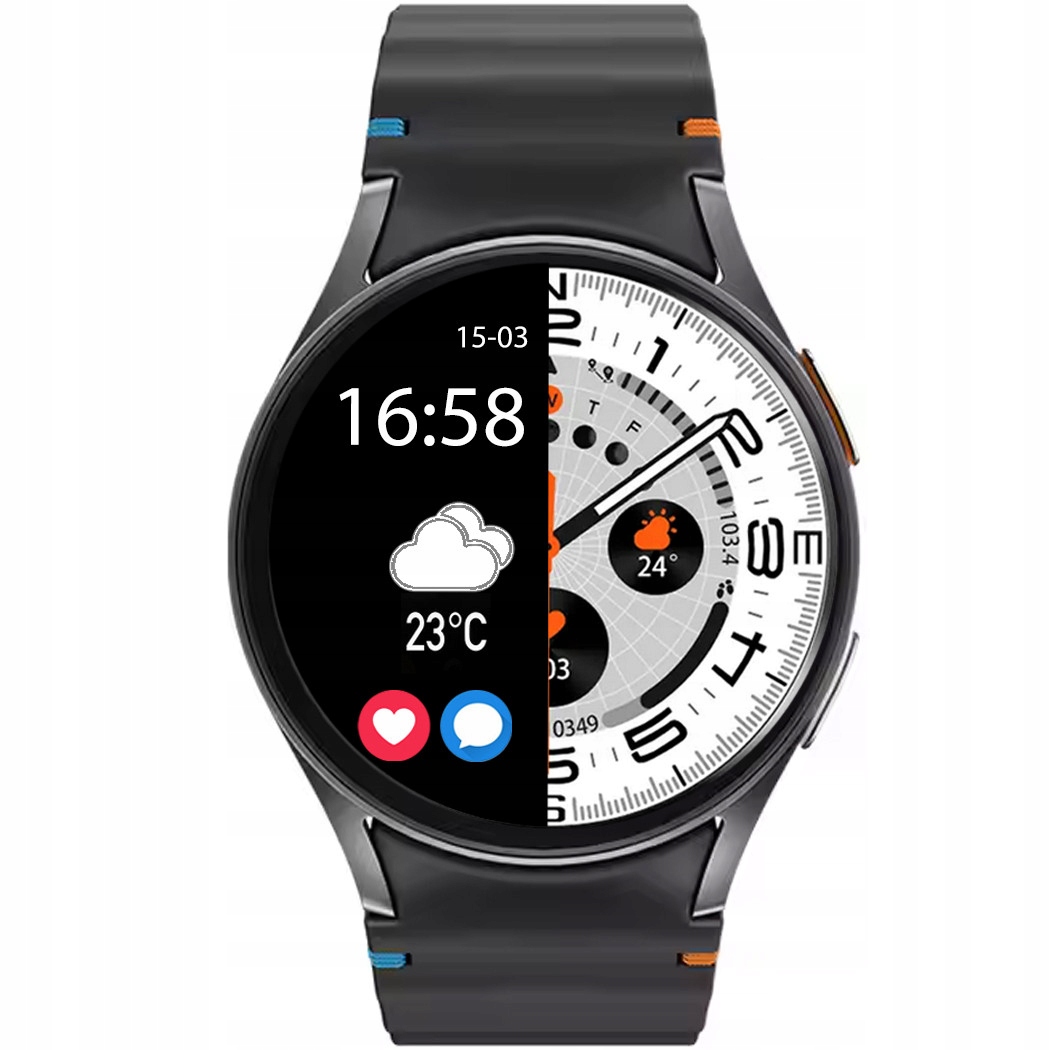 ZEGAREK SMARTWATCH Z ROZMOWAMI PL MENU BRASOLETA+PASEK SMART WATCH WATCH 7 Stan opakowania oryginalne