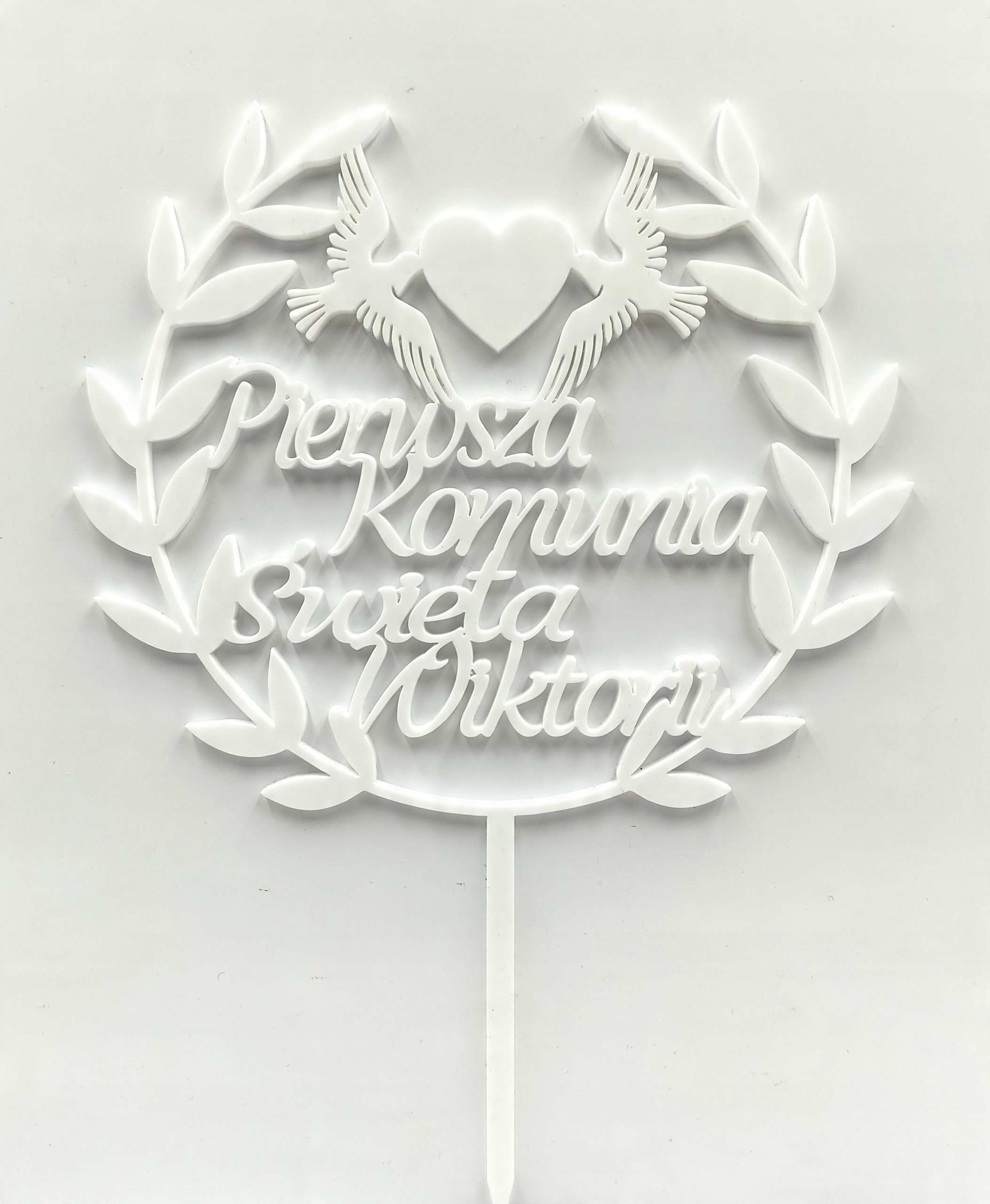 

Topper Na Tort Pierwsza Komunia Święta Imię