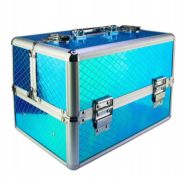 

Kuferek Na Kosmetyki Kosmetyczny Makijaż Niebieski