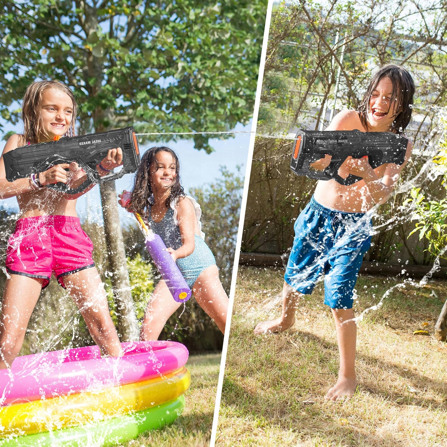 PISTOLET NA WODĘ ELEKTRYCZNY MIOTACZ DLA DOROSŁYCH ŁADOWANIE USB ZASIĘG Marka bez marki