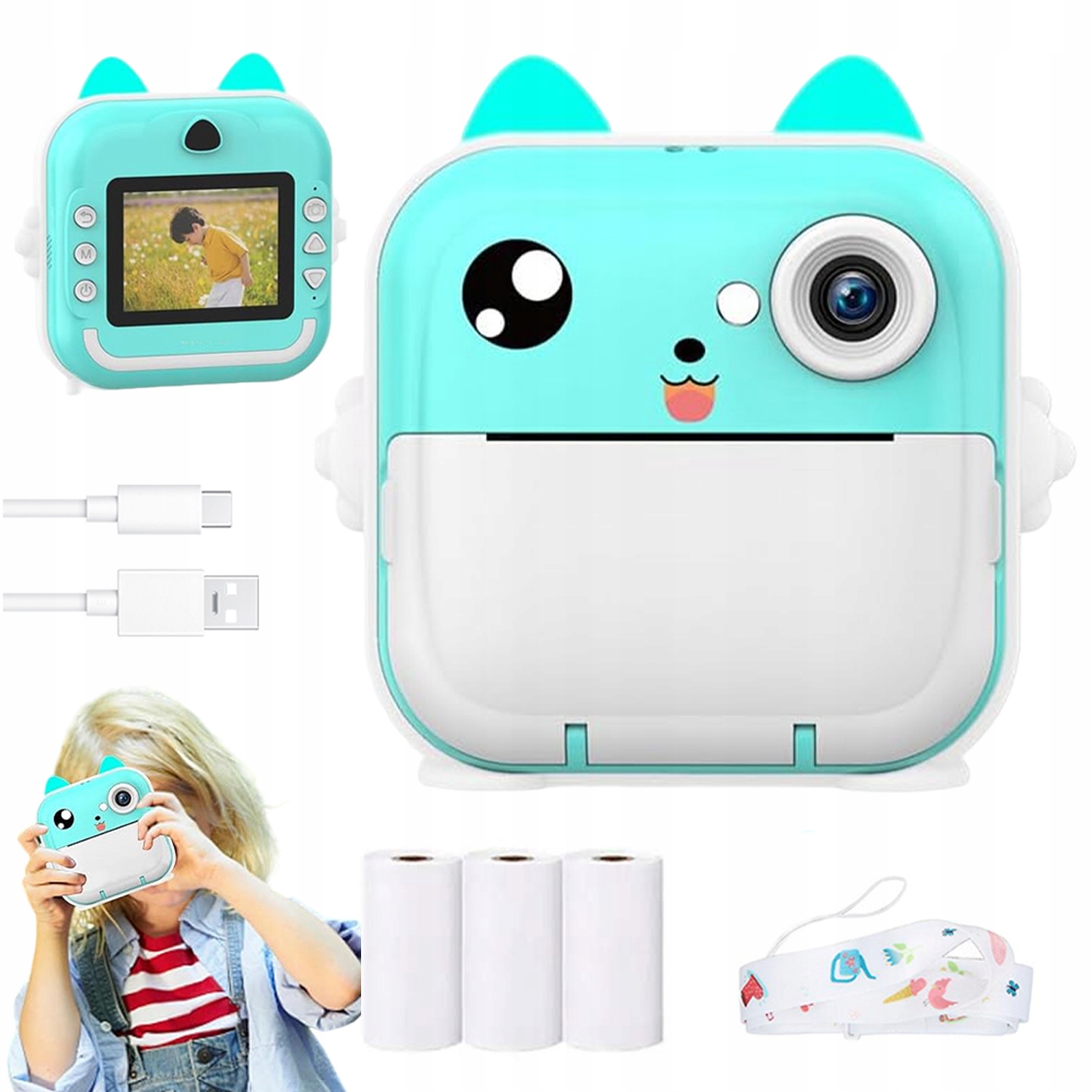 Mini Tiskárna S Instantním Tepelným Fotoaparátem Z Rolky