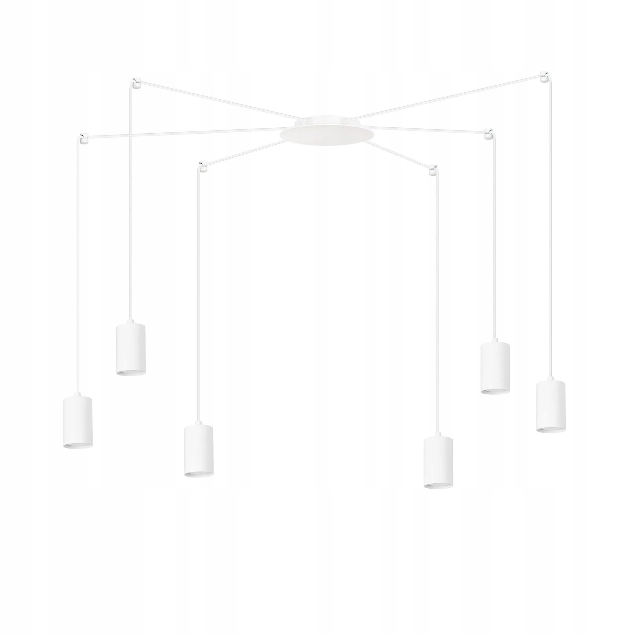 Emibig Lustr Traker 6xGU10 30W Bílý kovový Led, nastavitelný