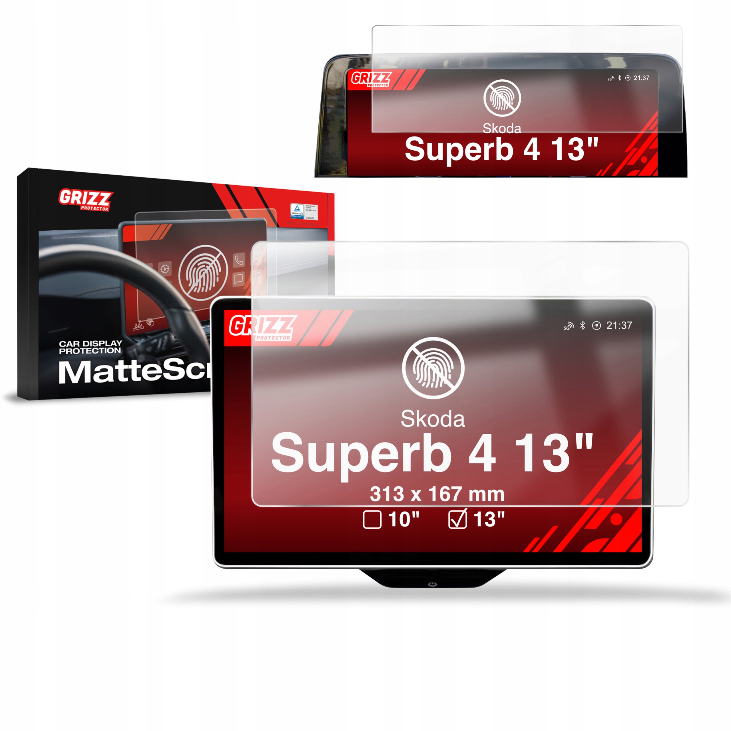 2w1 Folia Antyodciskowa do Skoda Superb 4 13" (2024-2025)
