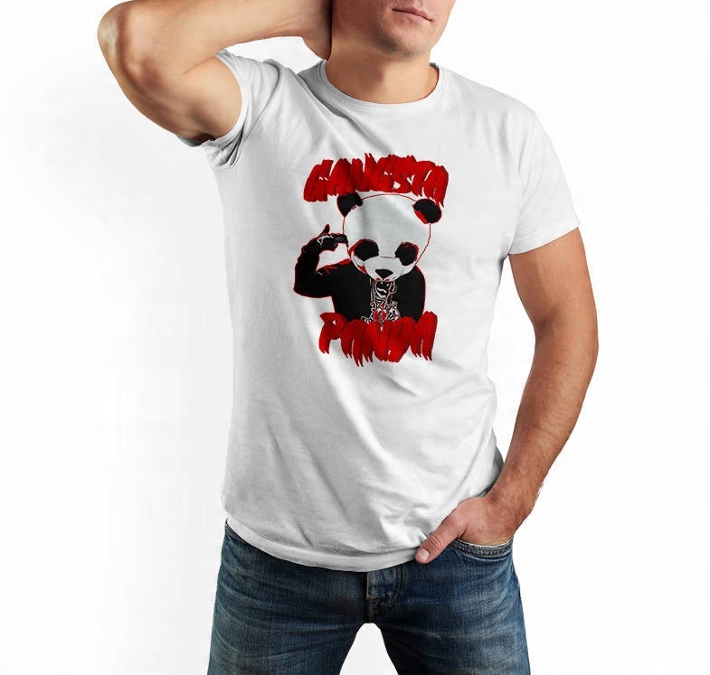 

T-shirt męski Gangsta Panda L