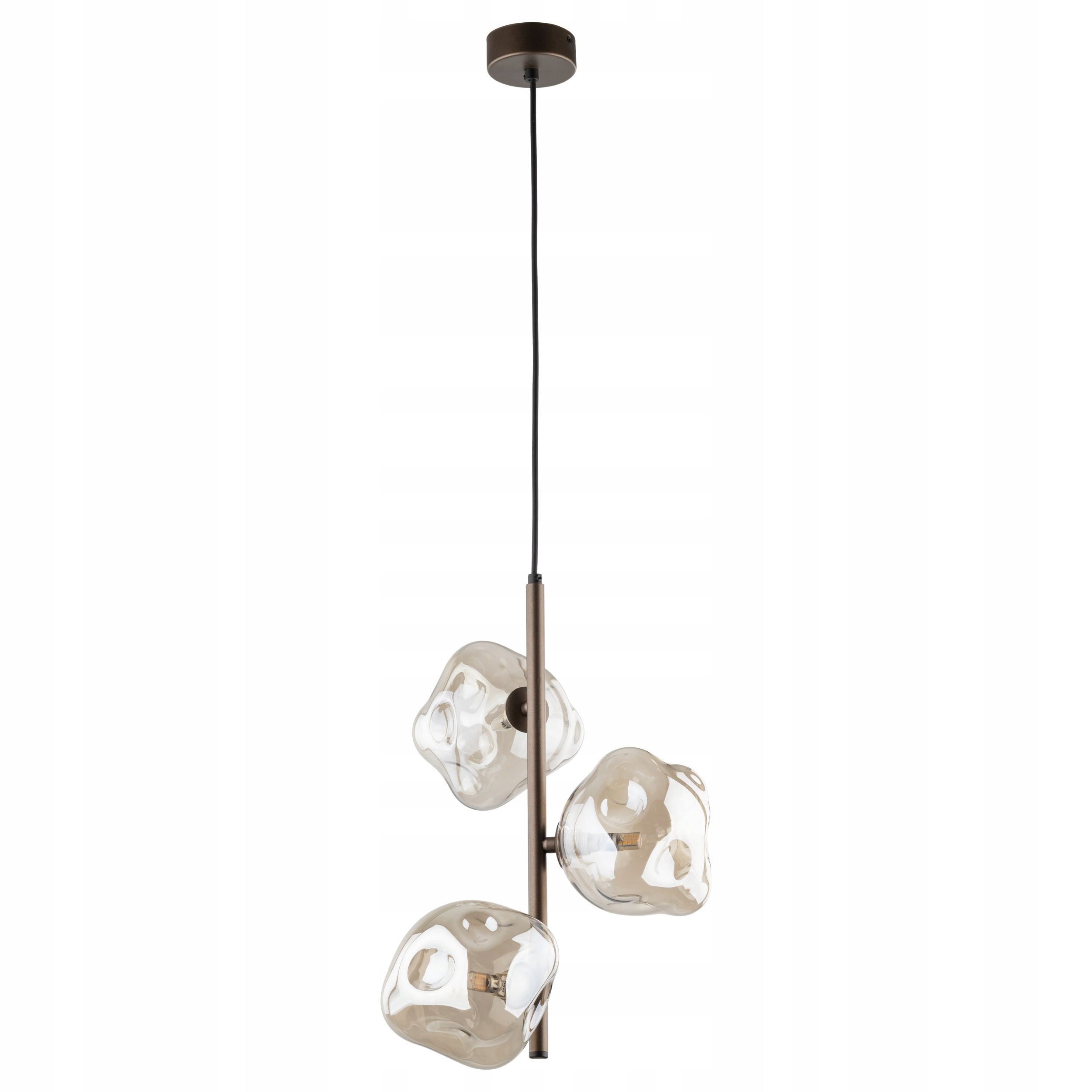 Dekorativní závěsná lampa se skleněnými stínidly TK-Lighting Lava 3 x G9