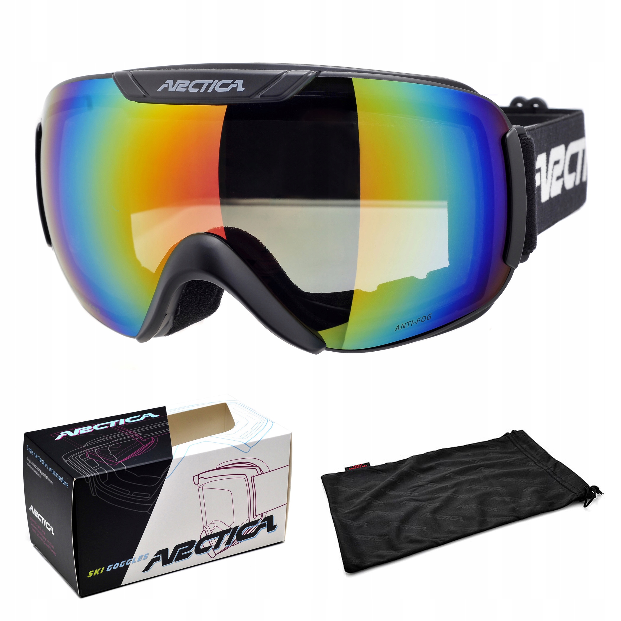 Lyžařské Brýle Arctica G-117B S Dvojitým Sklem A Povrchovou Úpravou Revo