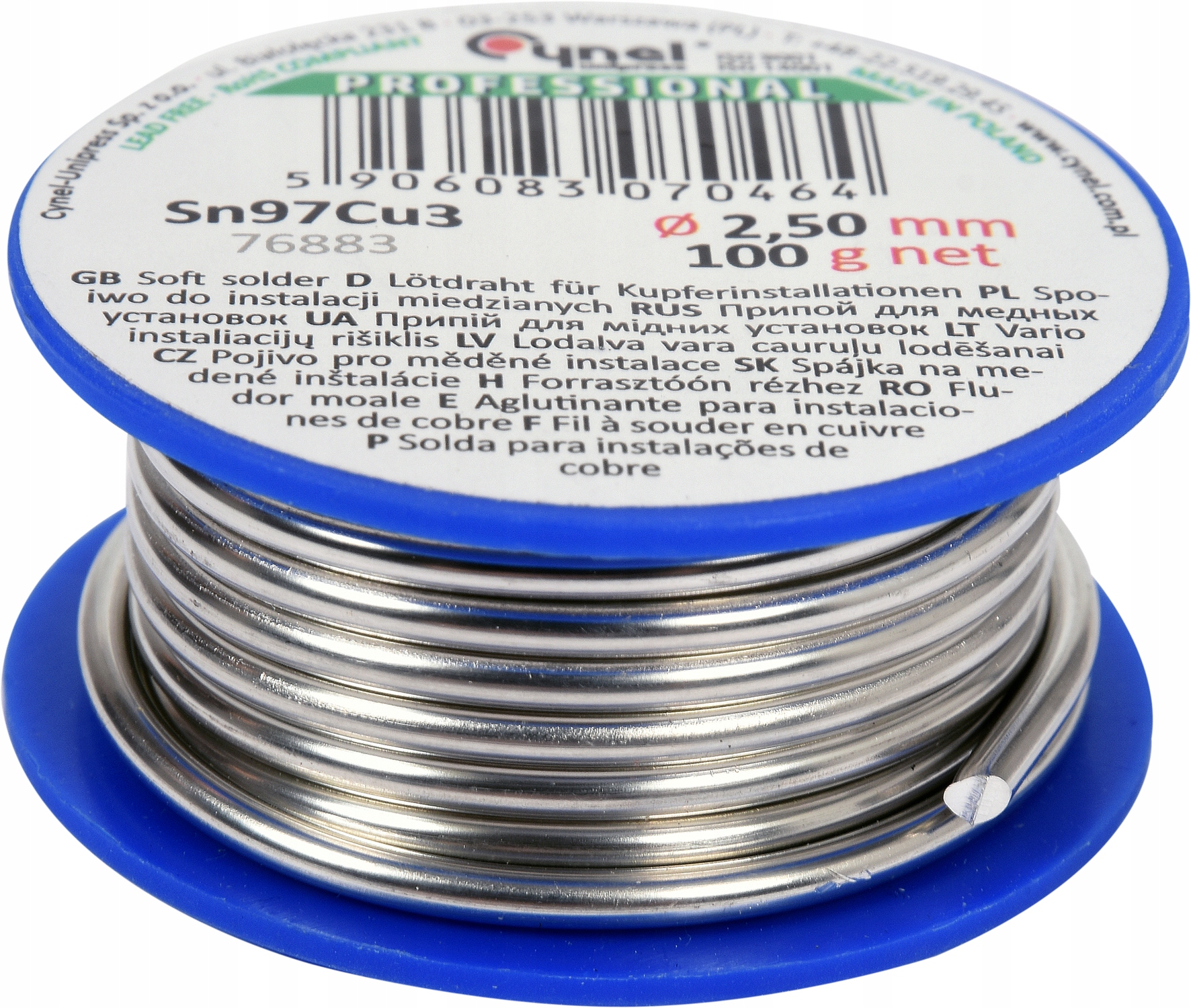

Cyna Spoiwo Lutownicze Do Miedzi Drut 2.5mm 100g