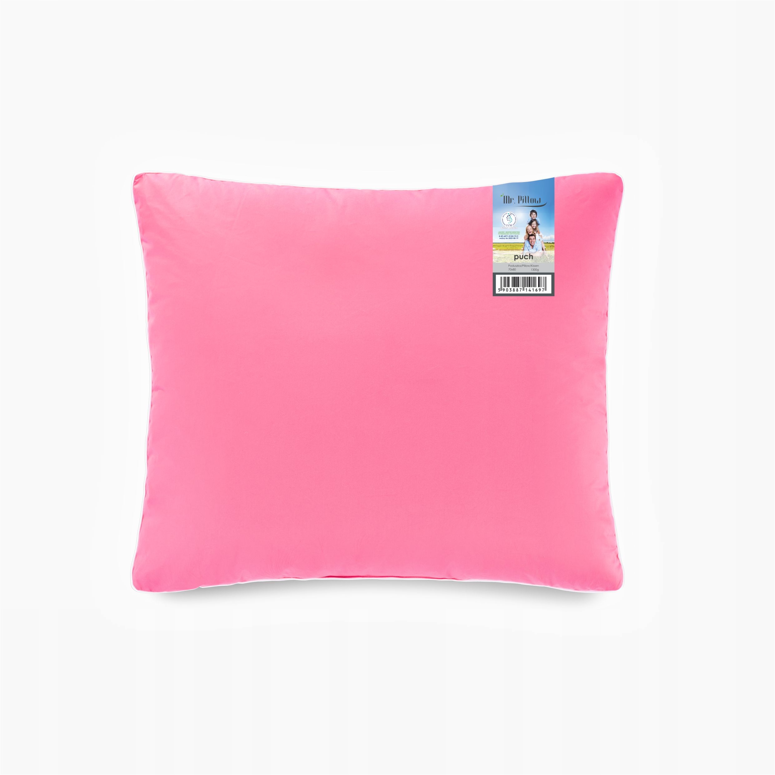 Poduszka półpuch Mr. PILLOW 50x60cm AMZ róż