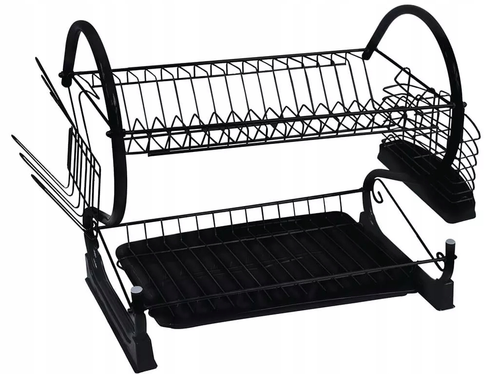 

Suszarka do naczyń Krisberg Dwupoziomowa czarna