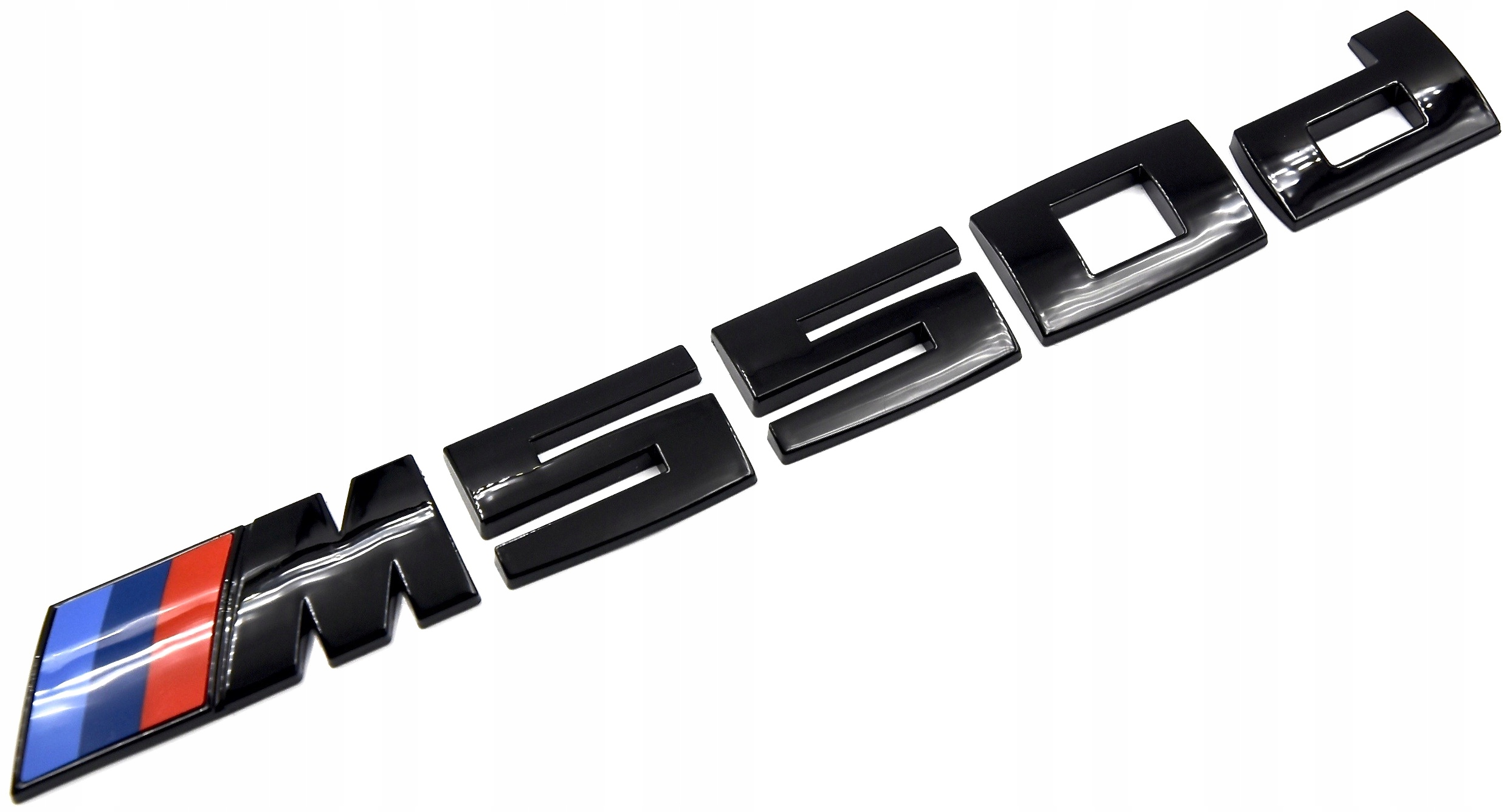 

Bmw 5' M550d emblemat logo znaczek napis czarny