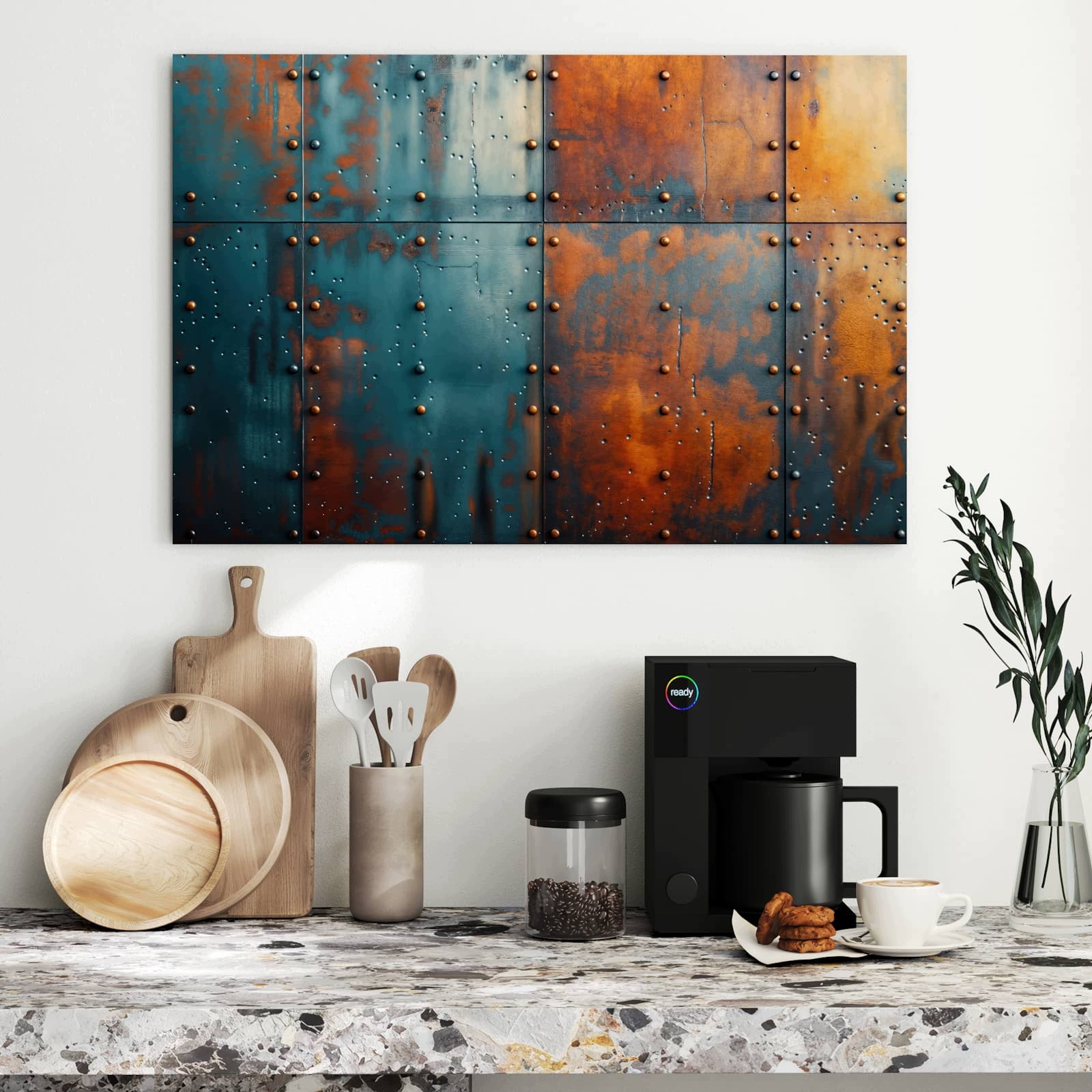 Magnetická tabule Design industrialny 90 × 60 cm