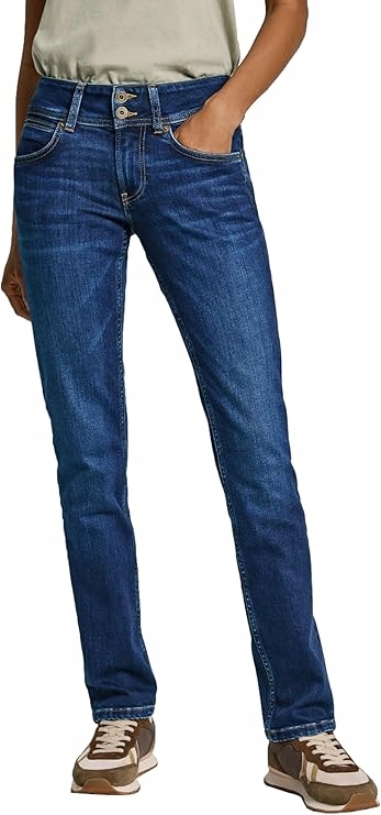 Pepe Jeans Úzké Nohavice Dámské Džíny Vysokého Stavu Modré 29/30 7AA