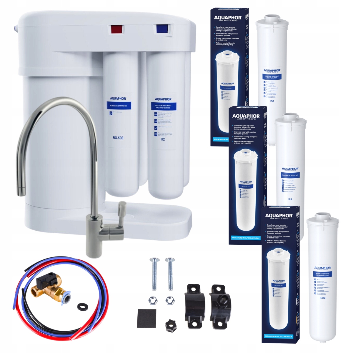 

Aquaphor Morion RO-101S odwrócona osmoza Wkłady