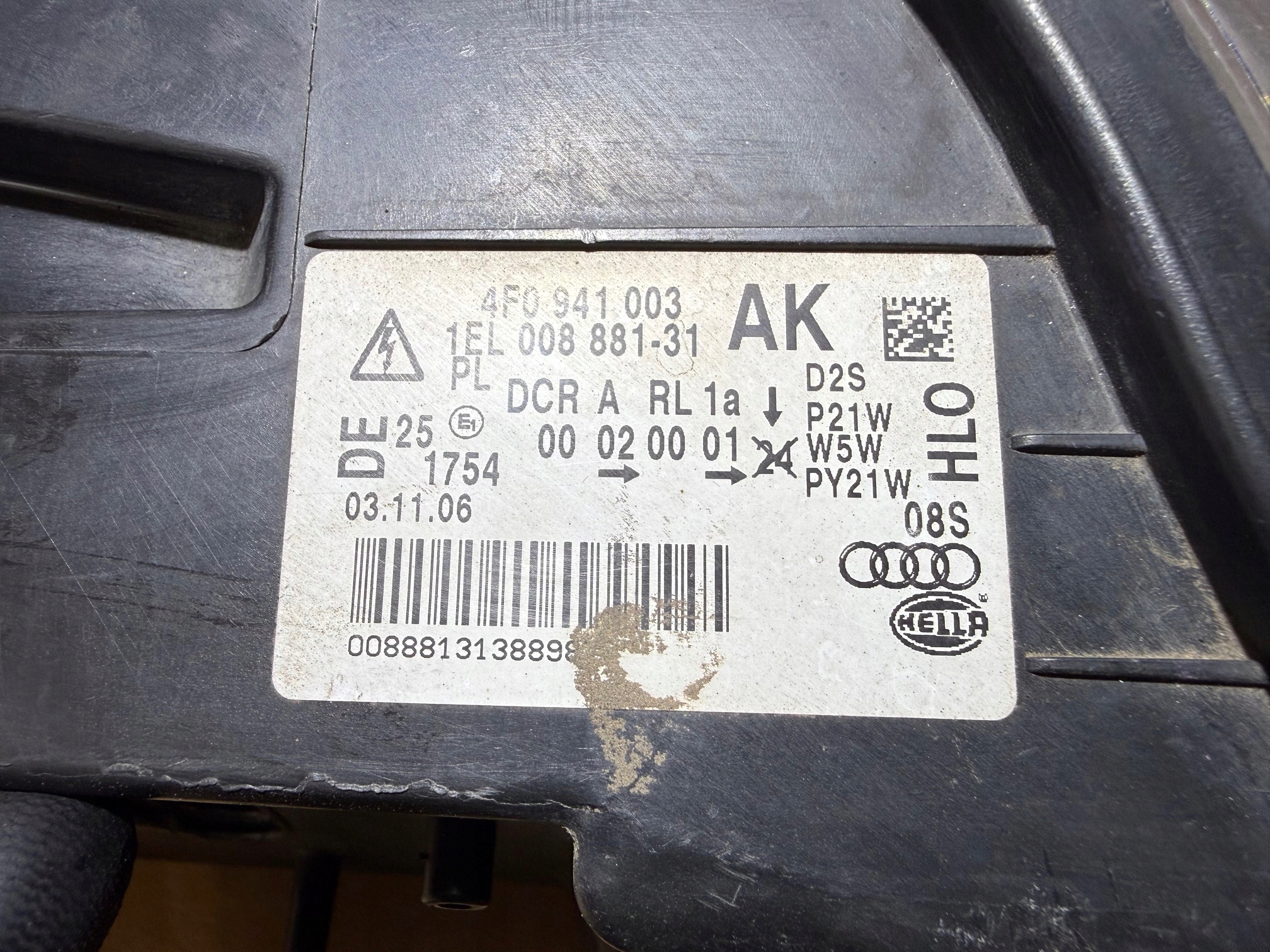 AUDI A6 C6 light left front front XENON EUROPA 4F0941003AK KSENON