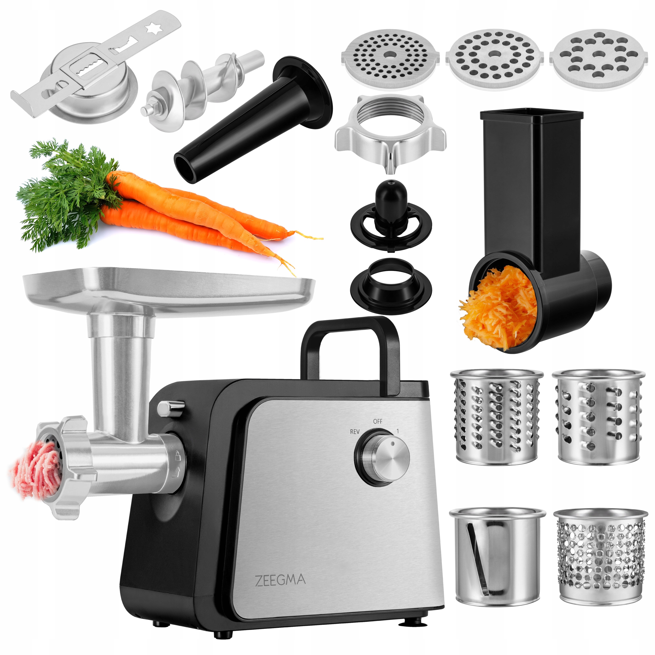 Mlýnek Na Maso 3V1, Mletí, Strouhání, Plnění Klobás