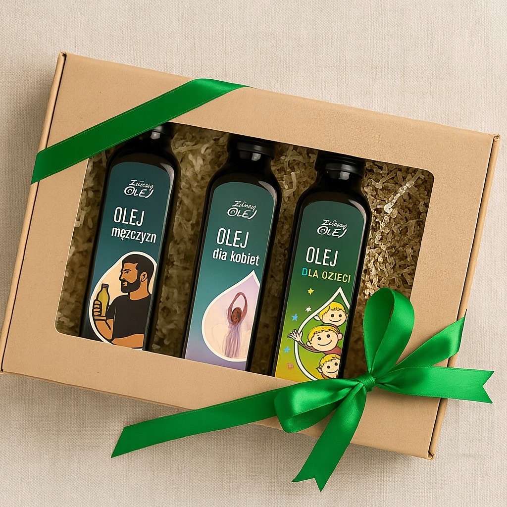 Levně Přírodní sada Oleje pro rodinu 100 ml Ona On Dítě Box Dárková sada