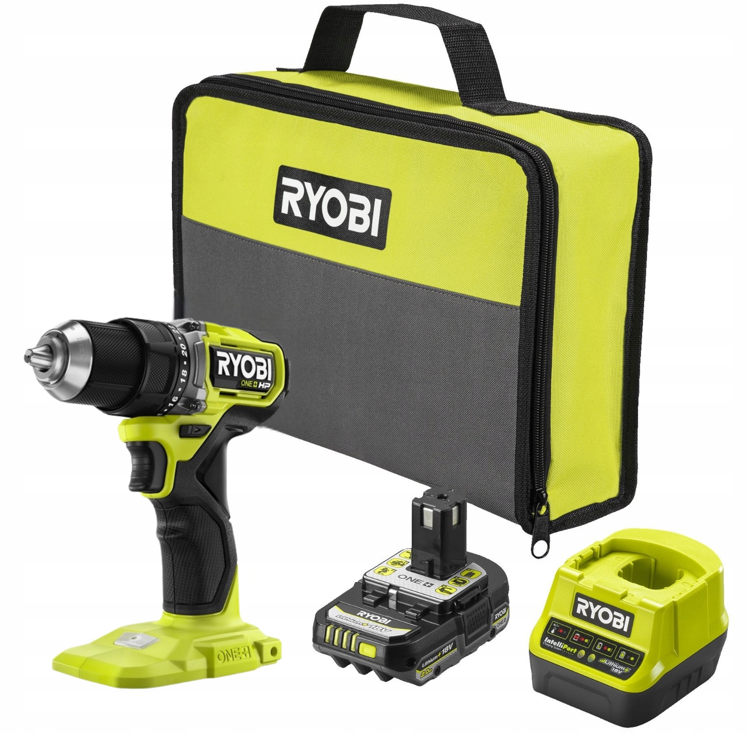 Ryobi RDD18C Bezszczotkowa wiertarko-wkrętarka 18V One+ Hp Aku Torba