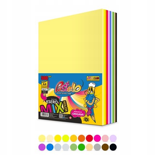 

Papier Do Drukarki A4 Kolorowy MIX 500 Kartek