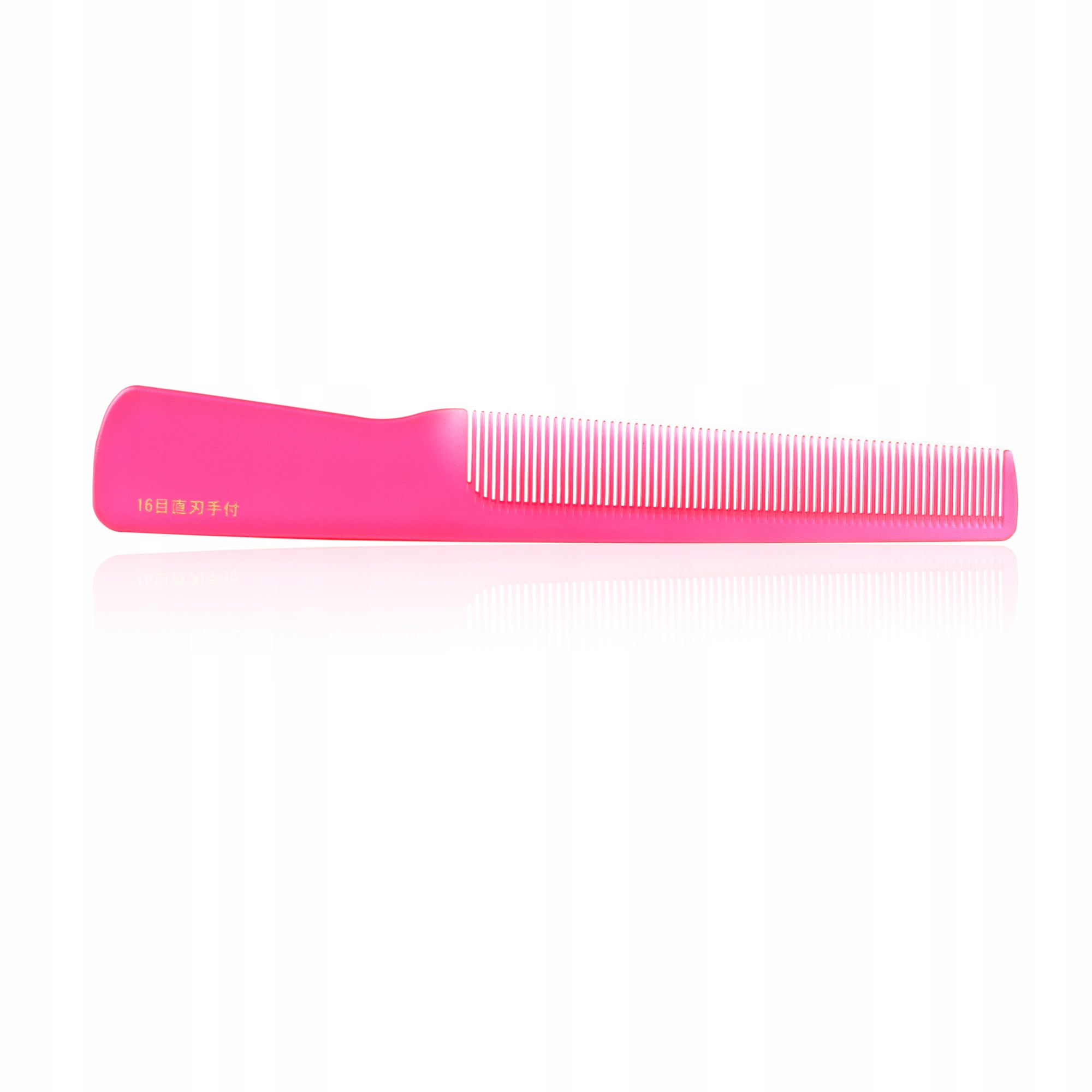 Kadeřnický hřeben s širokou rukojetí Leader Comb Pcs 16 Pink (Růžový)