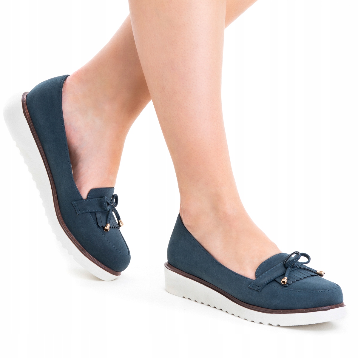 

Baleriny wkł. skóra mokasyny wsuwane zgrabne Niki