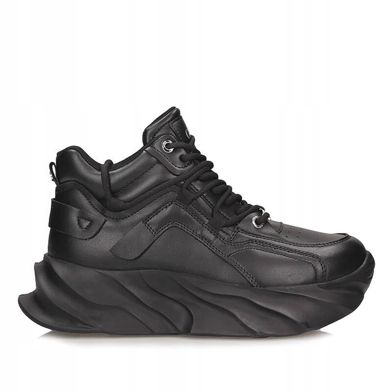Originální dámské černé tenisky Goe for shoes SS2N4036