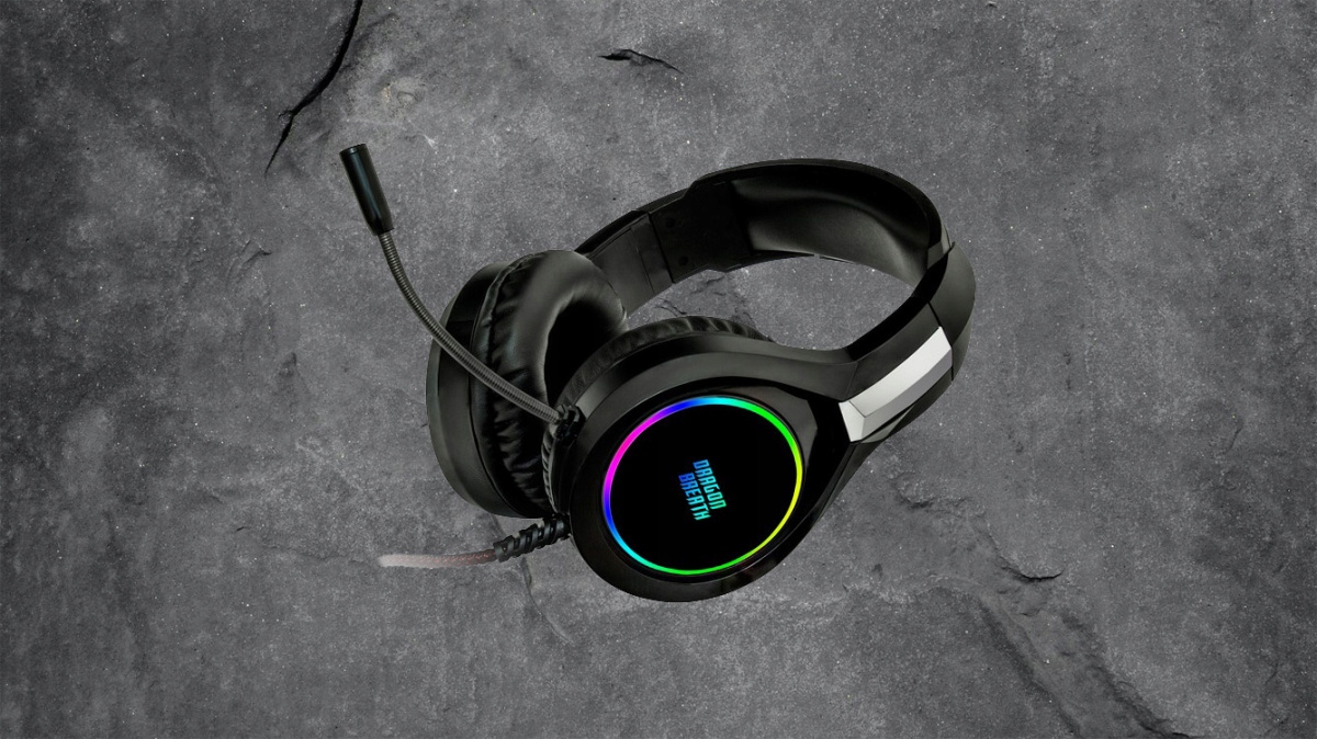 DRAGON BREATH PODŚWIETLANE SŁUCHAWKI NAUSZNE GAMINGOWE RGB Z MIKROFONEM Model EA-560102